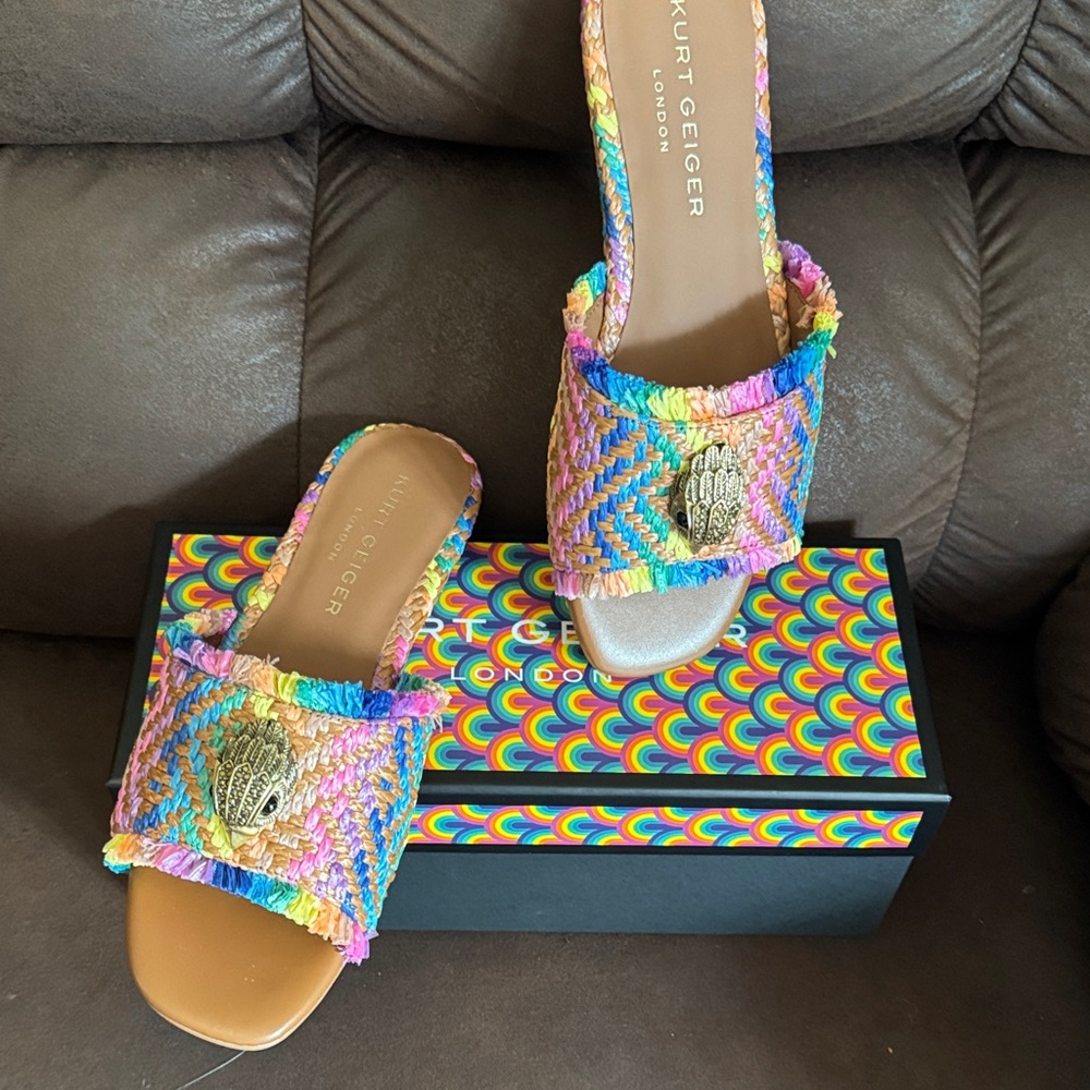 Kurt Geiger Colorful Woven Sandals